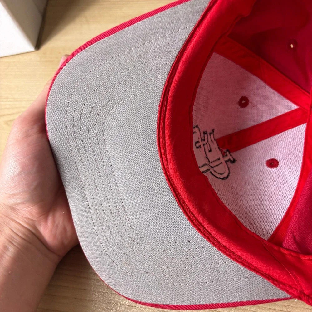 Vintage St Louis Cardinals Hat Cap Snap Back Red MLB Baseball Autographed